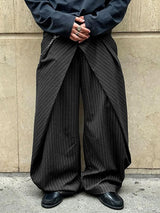 Men's Deconstructed Striped Casual Pant SKUL41261