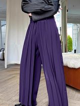 Men's Solid Pleated Layered Casual Pant SKUL16809