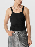 Mens Solid Knit Backless Sleeveless Vest SKUK05472