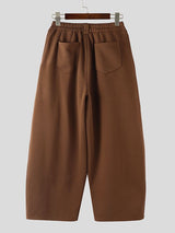 Men's Solid Color Pleated Loose Fit Wide Leg Pant SKUL50710