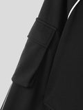 Mens Contrast Piped Flap Pocket Long Sleeve Bodysuit SKUK27822