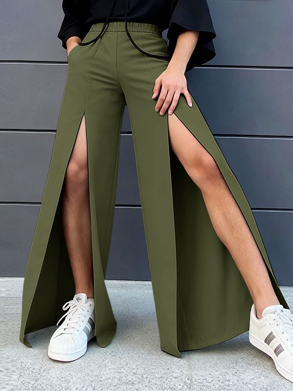 Men's Deconstructed Slit Casual Long Pant SKUL57177