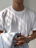 Mens Solid Crew Neck Short Sleeve T-Shirt SKUK05226