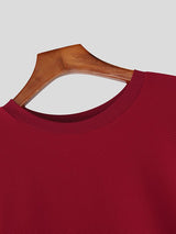 Men's Cutout Design Ruffle Long Sleeve T-shirt SKUL46571