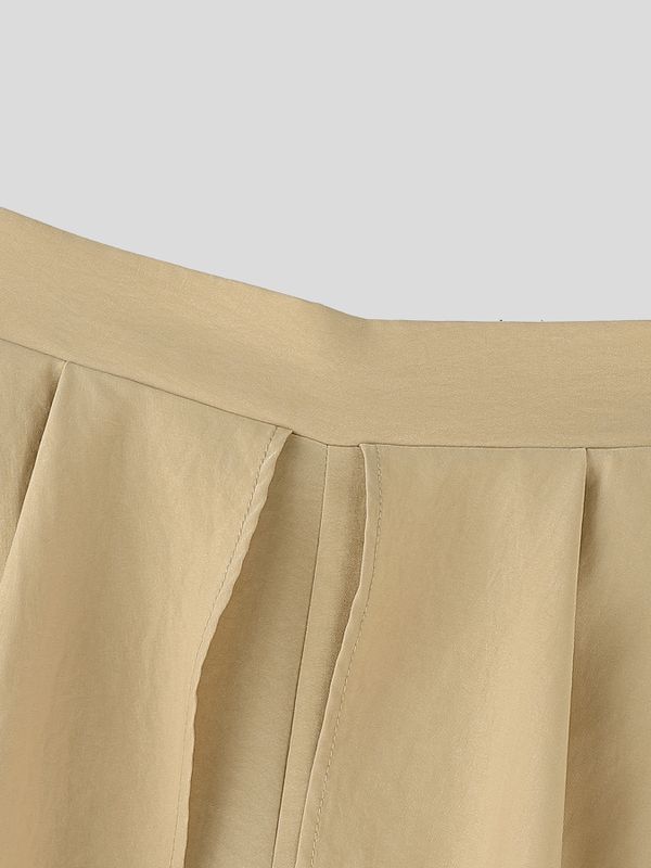 Men's Ruffle Layered Design Wide Leg Long Pant SKUL57654