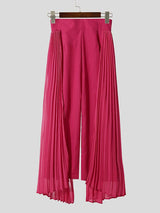 Men's Chiffon Patchwork Pleated Casual Pant SKUL37701