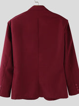 Men's Sheer Mesh Patchwork Long Sleeve Blazer SKUL41244