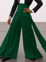 Men's Solid Layered Hem Casual High Waist Pant SKUL26071