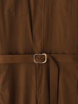 Men's Solid Tie Strap Casual Long Sleeve Jumpsuit SKUL28175