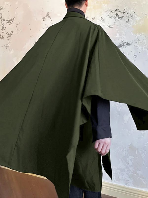 Men's Faux Two-Piece Design Loose Long Sleeve Shirt SKUL32950