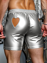 Mens Glitter Hollow-Out Casual Short SKUL18889