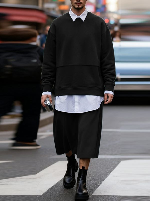 Men's Minimalist Casual Two Piece Outfit SKUL45294