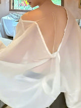 Men's Sheer Pleated Long Sleeve T Shirt SKUL35163