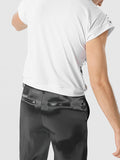 Mens Sequined Contrast Short Sleeve Golf Shirt SKUK05948