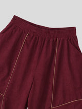 Men's Contrast Line Design Loose Pant SKUL48733