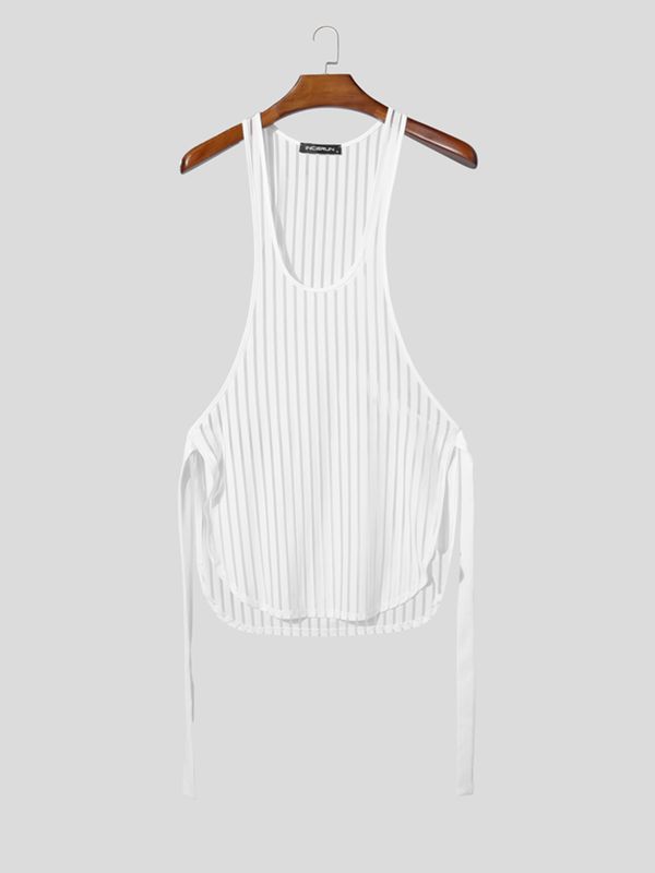 Men's Tie Design Striped Tank SKUL54643