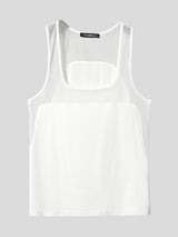 Men's Sheer Mesh Patchwork Two Pieces Outfit SKUL22474