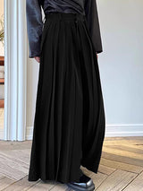 Men's Solid Pleated Layered Casual Pant SKUL16809