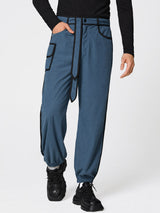 Mens Striped Colorblock Casual Pant SKUL20522