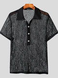 Mens Mesh Hollow Short Sleeve Golf Shirt SKUK14240