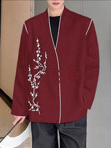 Men's New Chinese Style Frog Button Long Sleeve Cardigan SKUL37172