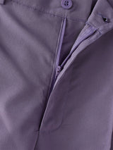 Men's Solid Color Pleated Flared Pant SKUL24742