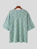 Mens Knit Crew Neck Half Sleeve T-Shirt SKUK52946