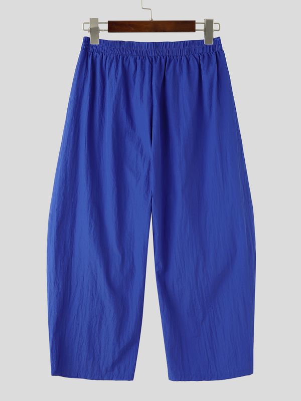 Men's Avant-garde Streetwear Vintage Patchwork Loose Drop Crotch Casual Harem Pant SKUL69657