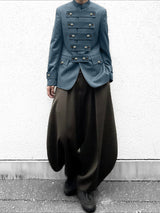 Men's Deconstructed Button Stand Collar Casual Blazer SKUL48643