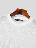 Mens Lace Jacquard Long Sleeve T-Shirt SKUK23431