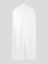 Mens Long Hem Cape Patchwork Short Sleeve Shirt SKUL24603