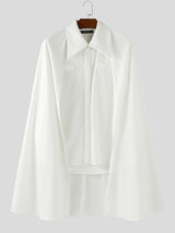 Men's Cape Patchwork Textured Long Sleeve Shirt SKUL28506