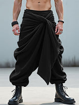 Men's Knotted Cross Textured Casual Pant SKUL29613