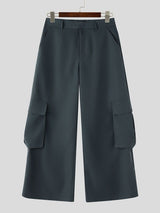 Men's Avant-Garde Minimalist Oversized Wide Leg Flared Cargo Pant SKUL66133