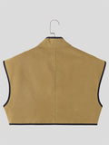 Mens Contrast Binding Button Design Waistcoat SKUK41082
