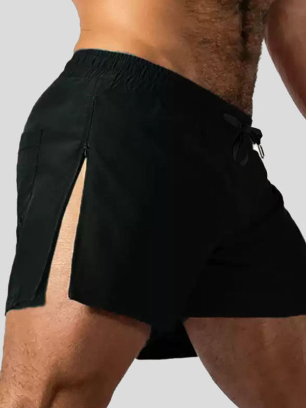 Men's Solid Color Split Casual Short SKUL28269