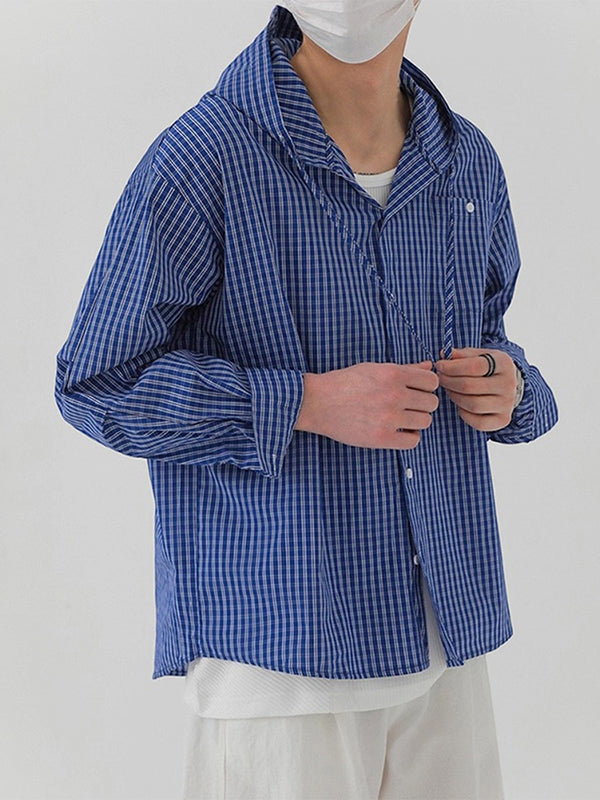 Men's Striped Casual Long Sleeve Shirt SKUL27350