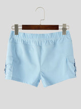 Men's Clubwear Form-Fitting Stretch Cargo Micro Short SKUL77309