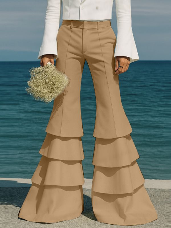 Men's Tiered Layered Design Casual Pant SKUL36340