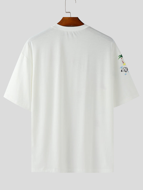 Mens Fun Print Short Sleeve T-Shirt SKUL16767