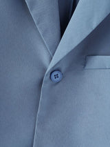 Men's Solid Color Cropped Casual Long Sleeve Blazer SKUL36631