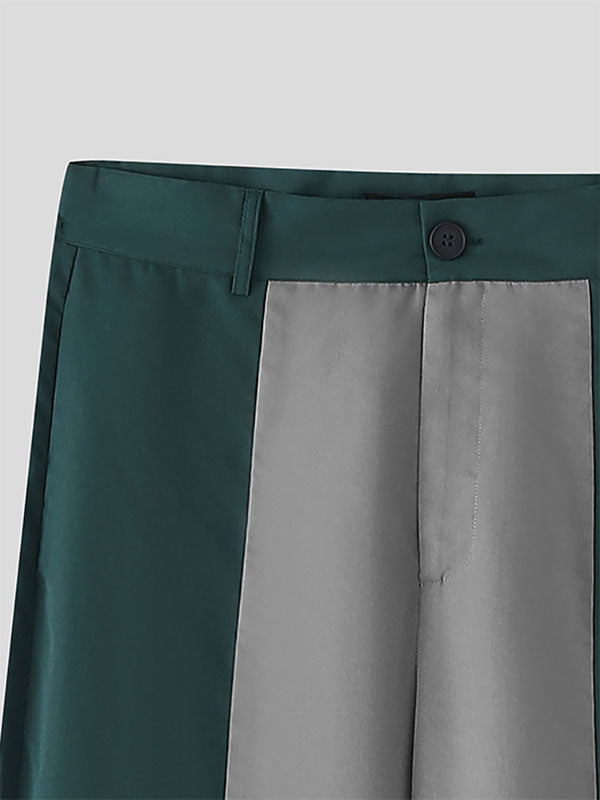 Men's Colorblock Casual Two Pieces Outfit SKUL24987