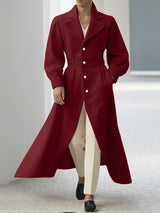 Men's Solid Color Casual Long Sleeve Coat SKUL28497