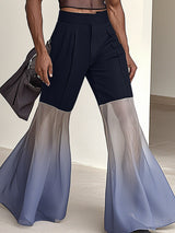 Men's Casual Gradient Flared Pant SKUL35042