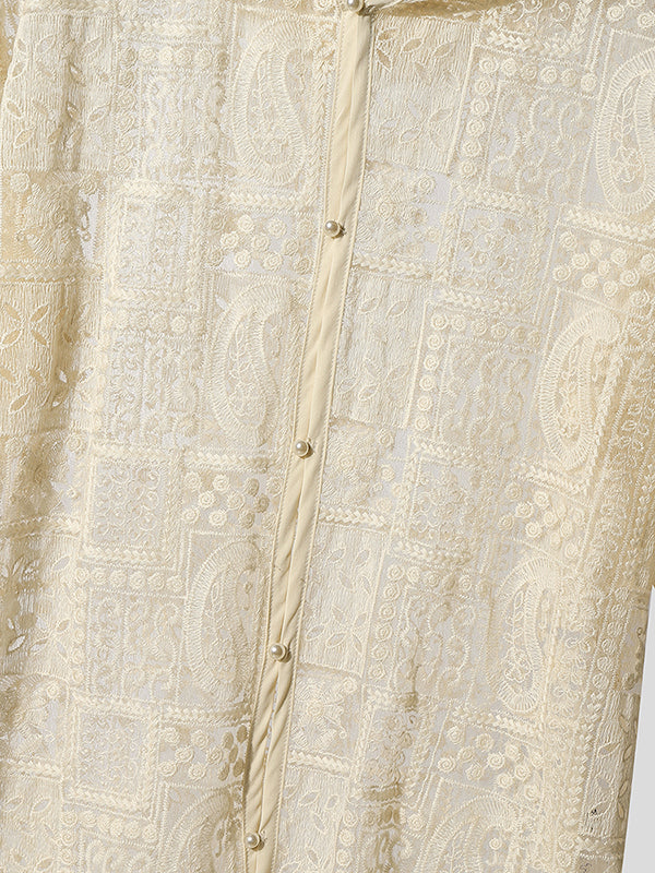 Men's Sheer Lace Hooded Short Sleeve Shirt SKUL26995