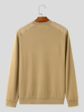 Mens Patchwork Crew Neck Knit Pullover Sweater SKUK41414