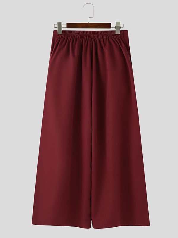 Men's Cross Faux Two Piece Design Long Pant SKUL53148