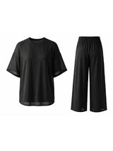 Men's Solid Color Semi Sheer Casual Two Pieces Outfit SKUL53020