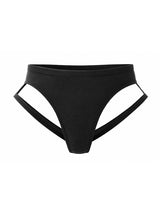 Men's Avant-Garde Dual-Strap Construction Lateral Cutouts Short SKUL58755