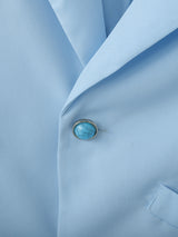 Men's Mesh Shawl Casual Long Sleeve Blazer SKUL24611